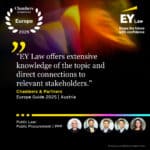 EY Law in Chambers 2025 - Austria: M&A, Public Law, Real Estate